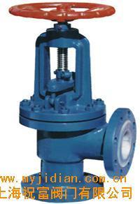 供应角式衬氟截止阀J44F,直通式,直流式,直角式(图)价格/生产厂家销售信息-上海祝富阀门 - 我的机电网